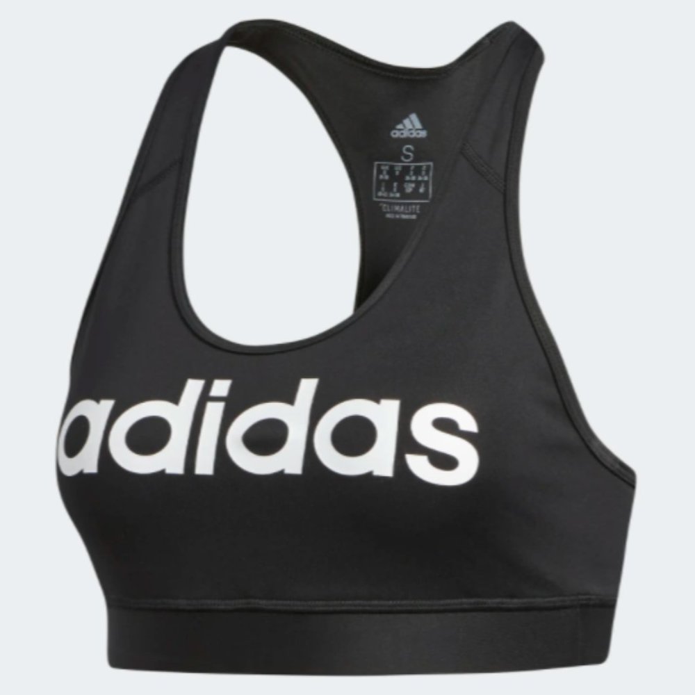 adidas Graphic Sports Bra - Black D68154 NWT